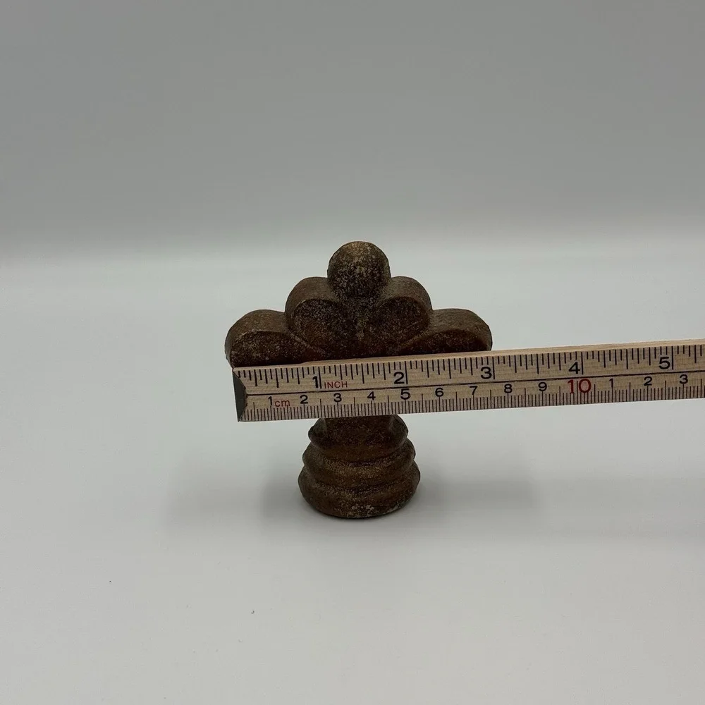 Brown Metal Finial, Cast Iron Finial, Ornamental